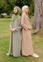 Load image into Gallery viewer, Rayya Stripe Kaftan (Brown Choco)