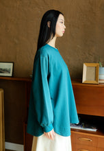 Load image into Gallery viewer, Zoe Curved T-Shirt (Turquoise)