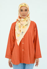 Load image into Gallery viewer, Laiqa Plain Top (Brick Orange)