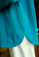 Load image into Gallery viewer, Zoe Curved T-Shirt (Turquoise)