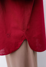 Load image into Gallery viewer, Erum Linen Top (Red Maroon)