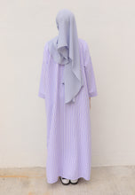 Load image into Gallery viewer, Rayya Stripe Kaftan (Dusty Purple)