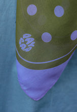Load image into Gallery viewer, Polka Cotton Square (Lavender Green)