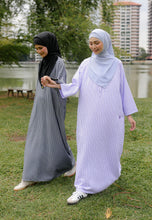 Load image into Gallery viewer, Rayya Stripe Kaftan (Dusty Purple)