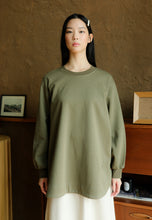 Load image into Gallery viewer, Zoe Curved T-Shirt (Grey Green)