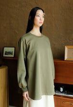 Load image into Gallery viewer, Zoe Curved T-Shirt (Grey Green)