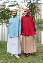 Load image into Gallery viewer, Erum Linen Top (Red Maroon)