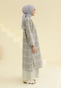 Ibna Printed Tunic (Grey Taupe)