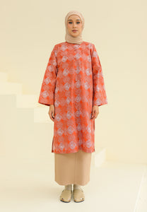 Ibna Printed Tunic (Burnt Orange)