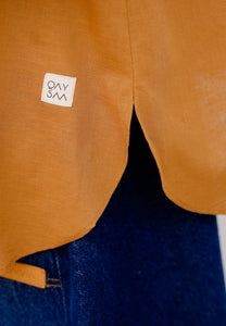 Hessa Linen Top (Mustard)