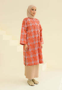 Ibna Printed Tunic (Burnt Orange)