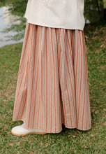 Load image into Gallery viewer, Nawra Printed Skirt (Brown Stripe)