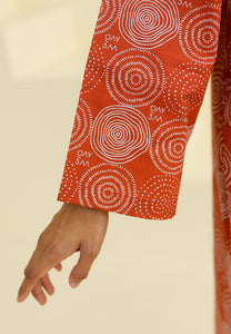 Ibna Printed Tunic (Burnt Orange)