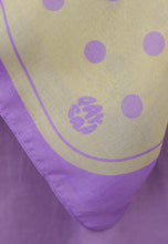 Load image into Gallery viewer, Polka Cotton Square (Yellow Purple)