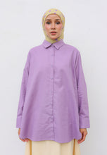 Load image into Gallery viewer, Erum Linen Top (Lavender)
