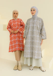 Ibna Printed Tunic (Burnt Orange)