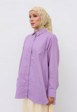 Load image into Gallery viewer, Erum Linen Top (Lavender)