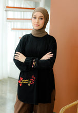 Load image into Gallery viewer, Be Kind Embroidered T-Shirt (Black)