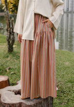 Load image into Gallery viewer, Nawra Printed Skirt (Brown Stripe)