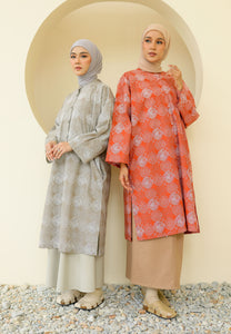 Ibna Printed Tunic (Burnt Orange)