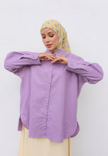 Load image into Gallery viewer, Erum Linen Top (Lavender)