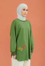 Load image into Gallery viewer, Be Kind Embroidered T-Shirt (Olive Green)