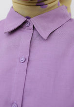Load image into Gallery viewer, Erum Linen Top (Lavender)