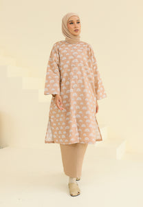 Ibna Printed Tunic (Milky Sand)