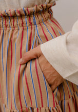 Load image into Gallery viewer, Nawra Printed Skirt (Brown Stripe)