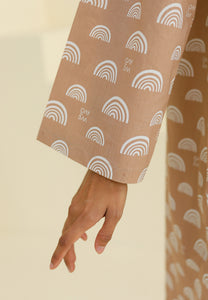 Ibna Printed Tunic (Milky Sand)