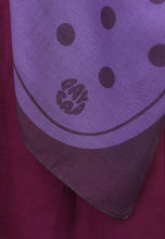 Load image into Gallery viewer, Polka Cotton Square (Purple Grape)