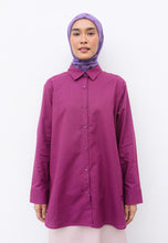 Load image into Gallery viewer, Erum Linen Top (Grape)