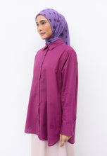 Load image into Gallery viewer, Erum Linen Top (Grape)