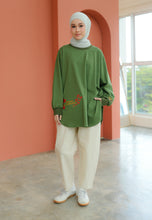 Load image into Gallery viewer, Be Kind Embroidered T-Shirt (Olive Green)