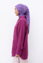 Load image into Gallery viewer, Erum Linen Top (Grape)