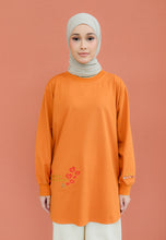 Load image into Gallery viewer, Be Kind Embroidered T-Shirt (Pumpkin)