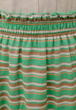 Load image into Gallery viewer, Nawra Printed Skirt (Green Stripe)