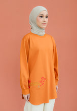 Load image into Gallery viewer, Be Kind Embroidered T-Shirt (Pumpkin)
