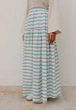 Load image into Gallery viewer, Nawra Printed Skirt (Blue Stripe)