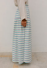 Load image into Gallery viewer, Nawra Printed Skirt (Blue Stripe)