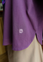 Load image into Gallery viewer, Zoe Curved T-Shirt (Dark Purple)