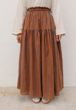 Load image into Gallery viewer, Nawra Printed Skirt (Choco Stripe)