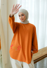 Load image into Gallery viewer, Be Kind Embroidered T-Shirt (Pumpkin)