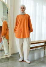 Load image into Gallery viewer, Be Kind Embroidered T-Shirt (Pumpkin)