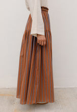 Load image into Gallery viewer, Nawra Printed Skirt (Choco Stripe)