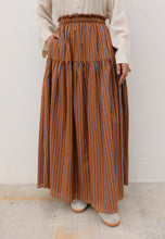 Load image into Gallery viewer, Nawra Printed Skirt (Choco Stripe)
