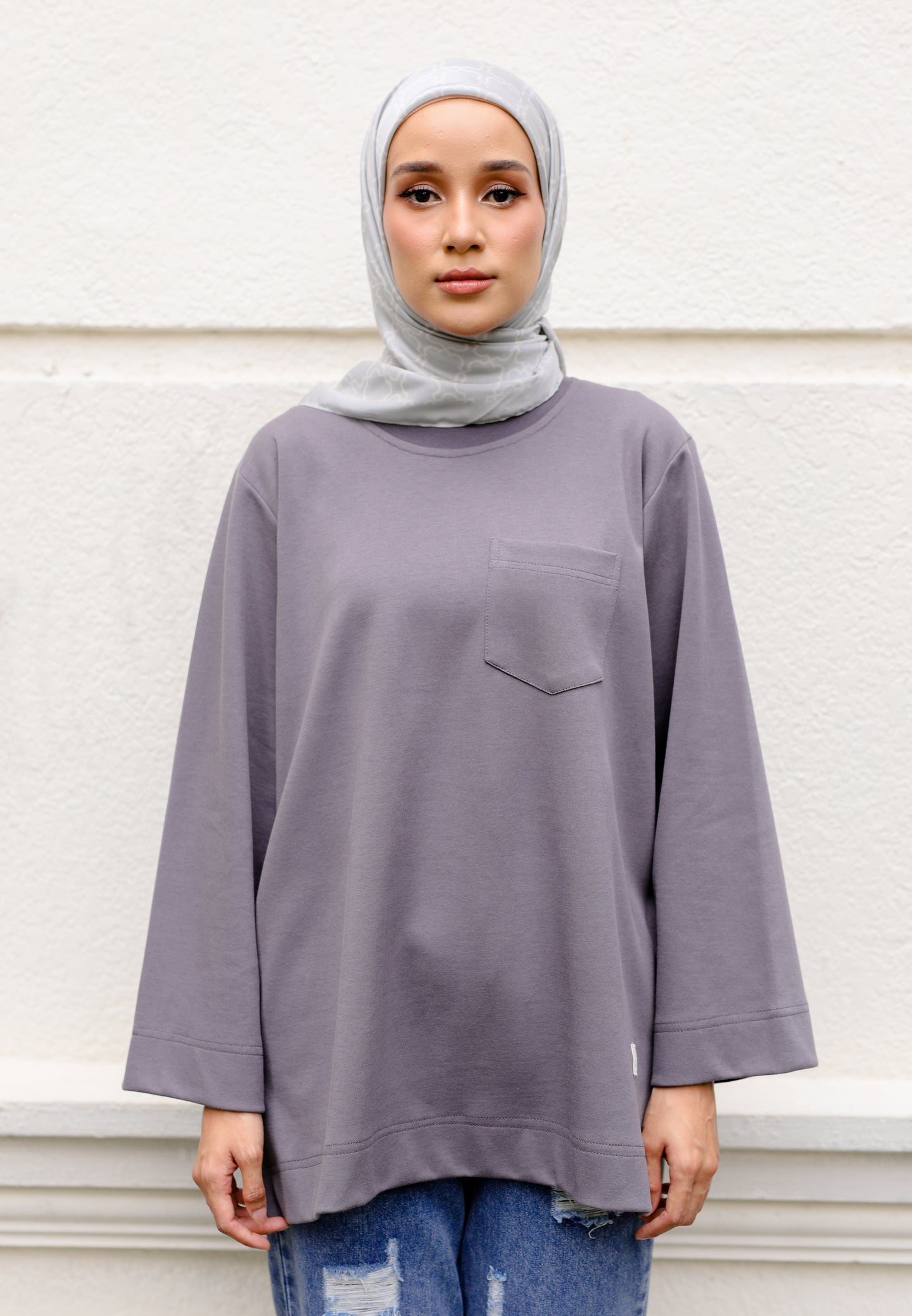 Zen Boxy T-Shirt (Ash Grey)