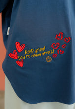Load image into Gallery viewer, Be Kind Embroidered T-Shirt (Blue Denim)