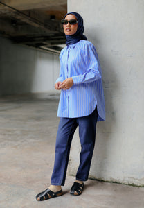 Isaaf Stripe Top (Blue)