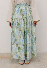 Load image into Gallery viewer, Nawra Printed Skirt (Green Floral)